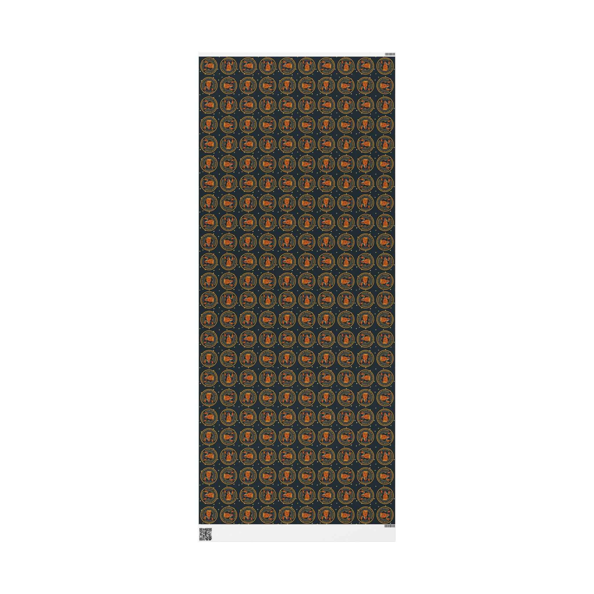 Political Parody “Official Gift Wrapping Paper of Winners” – Tremendous Seal Pattern