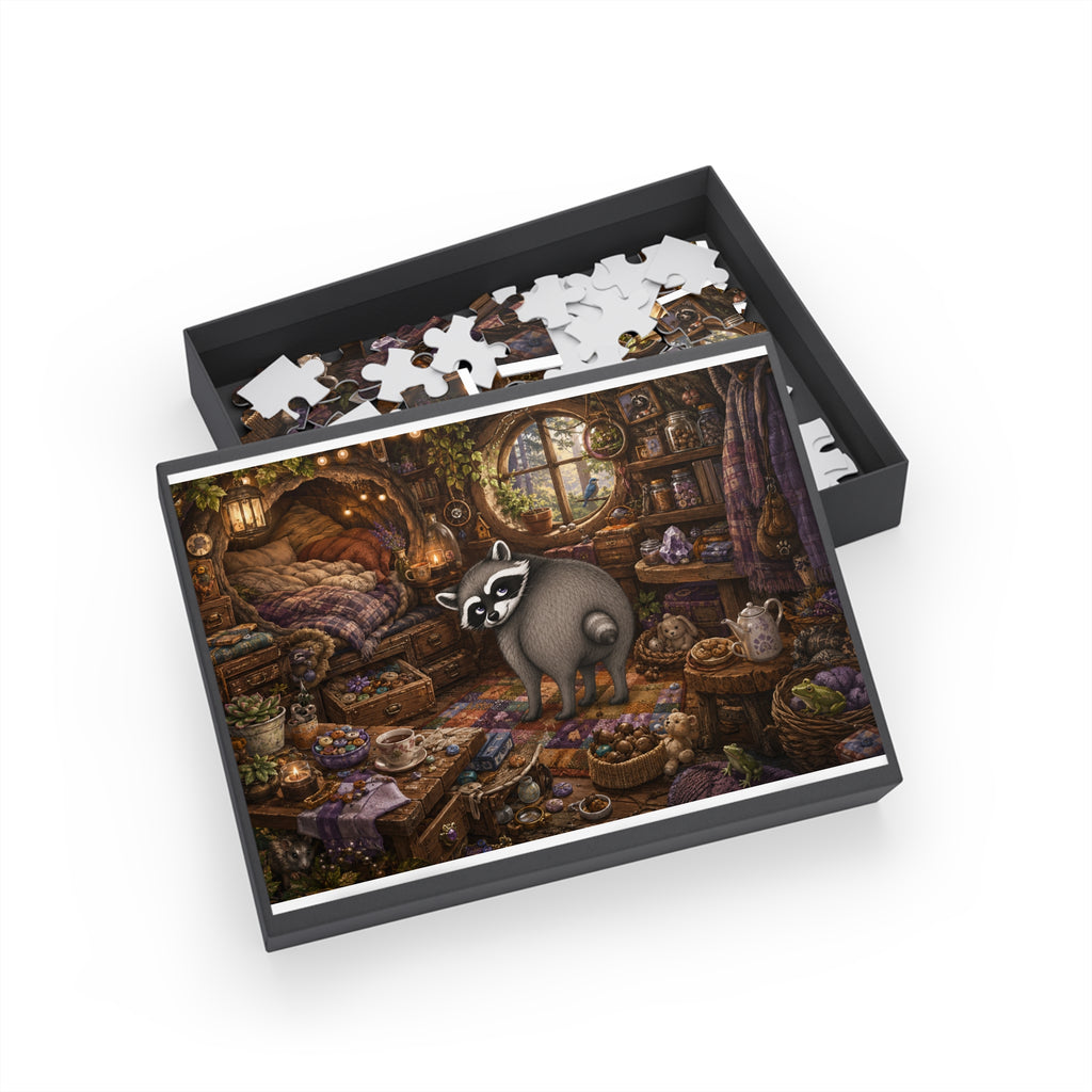 Jimothy’s Cozy Woodland Hideaway Jigsaw Puzzle (96/252/500/1000 pcs)