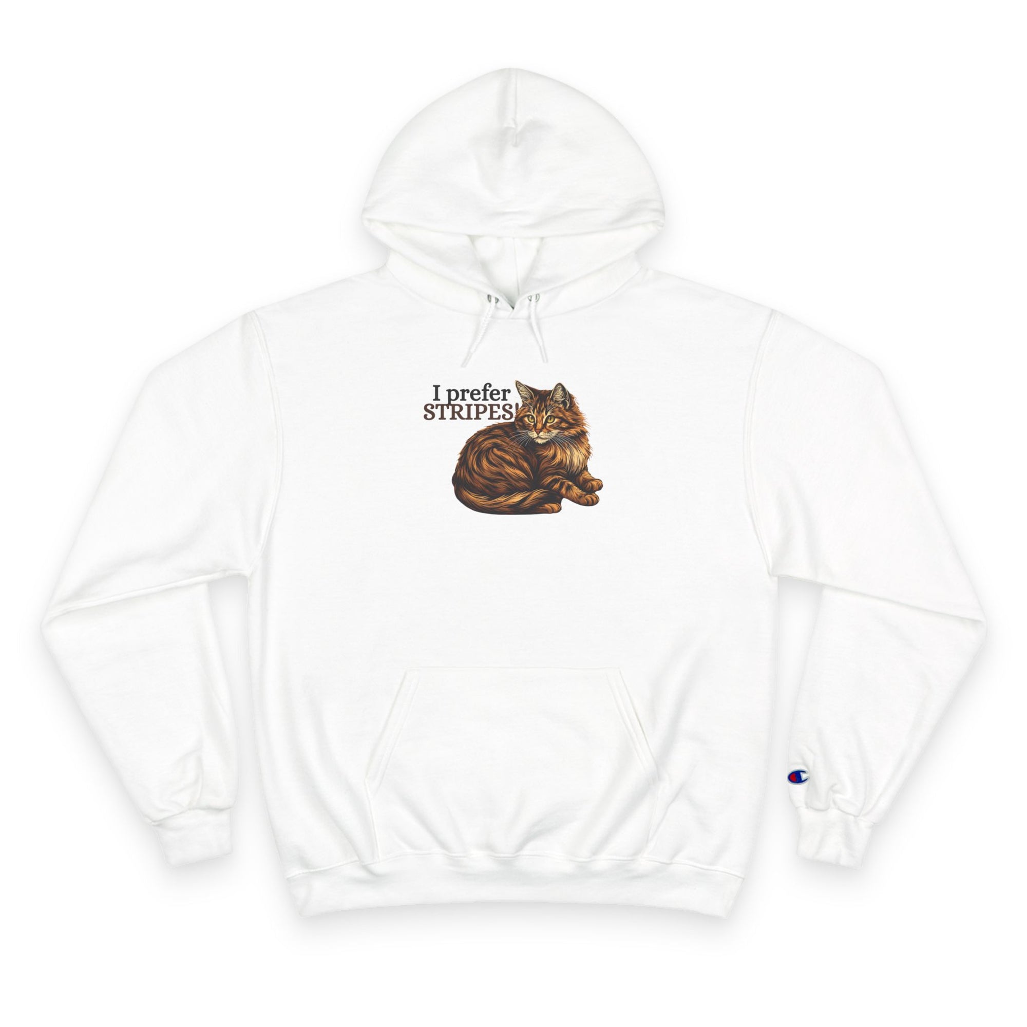 I Prefer Stripes Cat Lover Hoodie