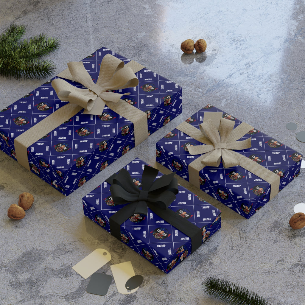 Trump Pattern All Purpose Gift Wrapping Paper Rolls, 1pc