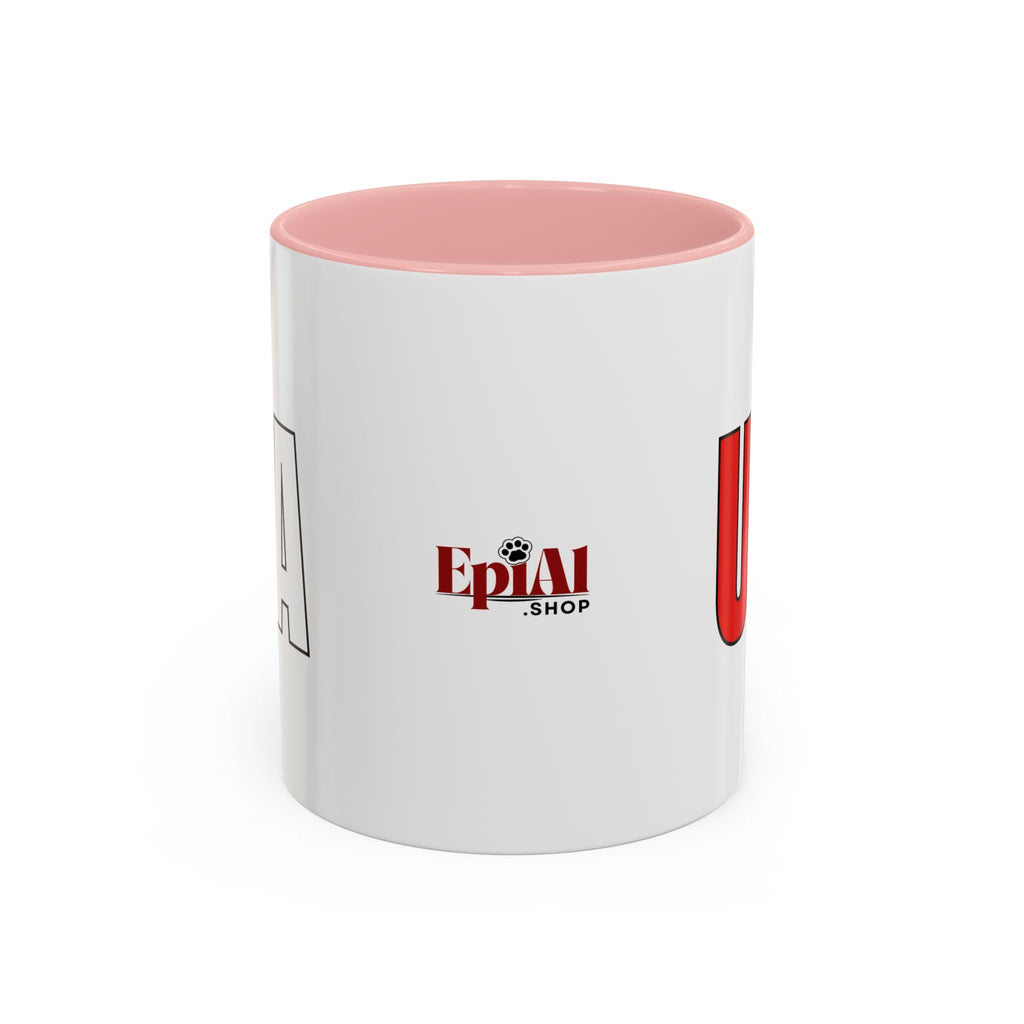 Trump USA Accent Coffee Mug Printify
