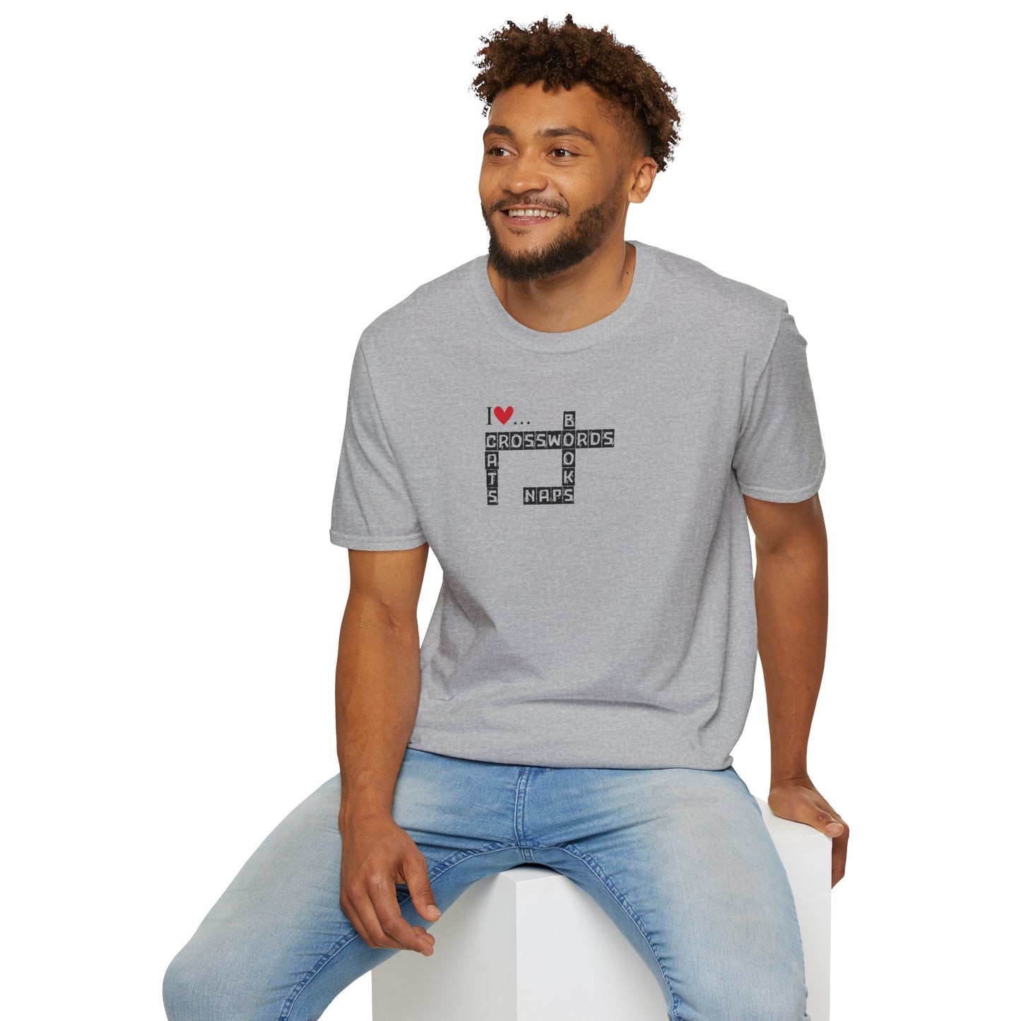 Crosswords and Cats Unisex Softstyle T-Shirt