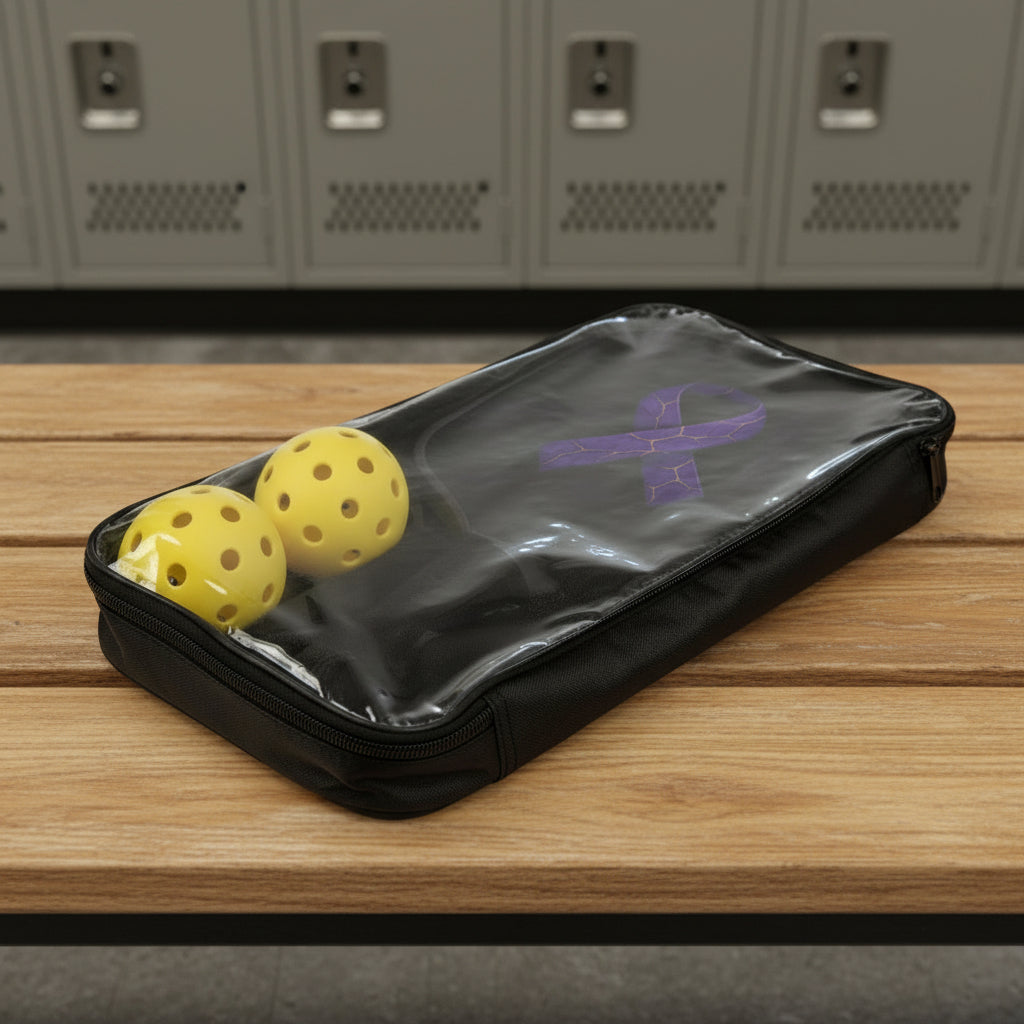 Purple Ribbon Pickleball Paddle Set | Epilepsy Awareness Edition