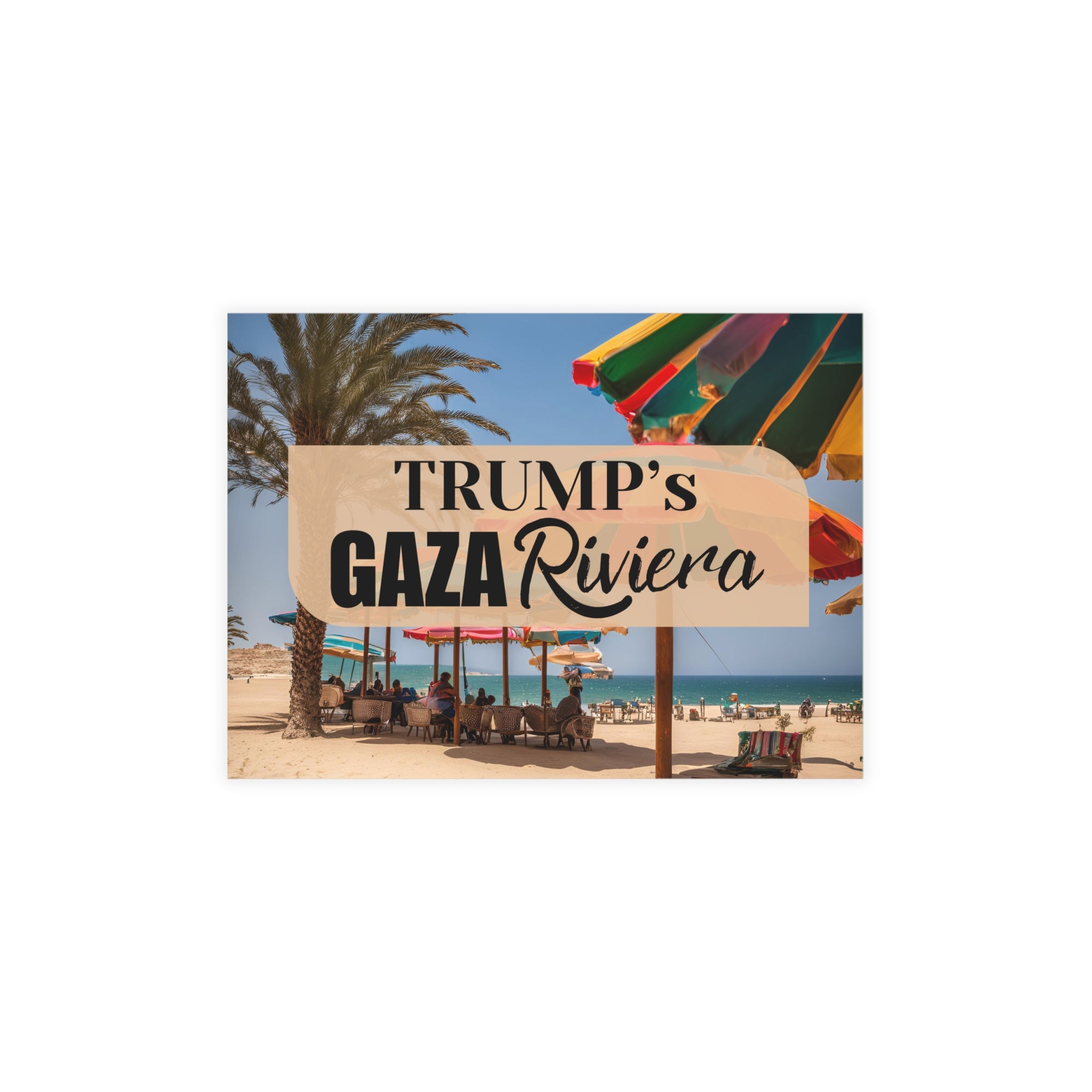 Trump’s Gaza Riviera Design Postcard Bundles with Envelopes