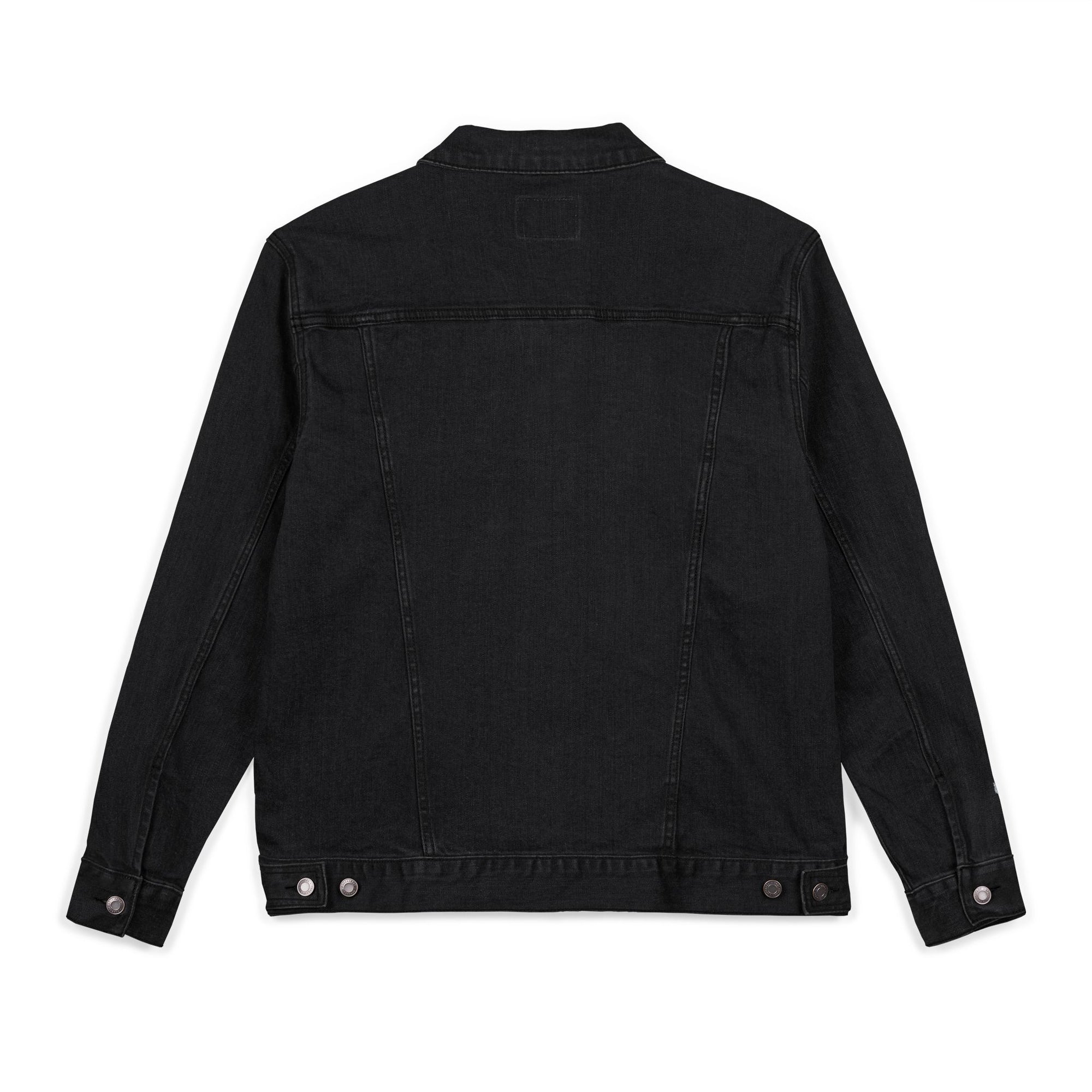 Seize the Day Denim Jacket with Embroidered Purple Ribbon