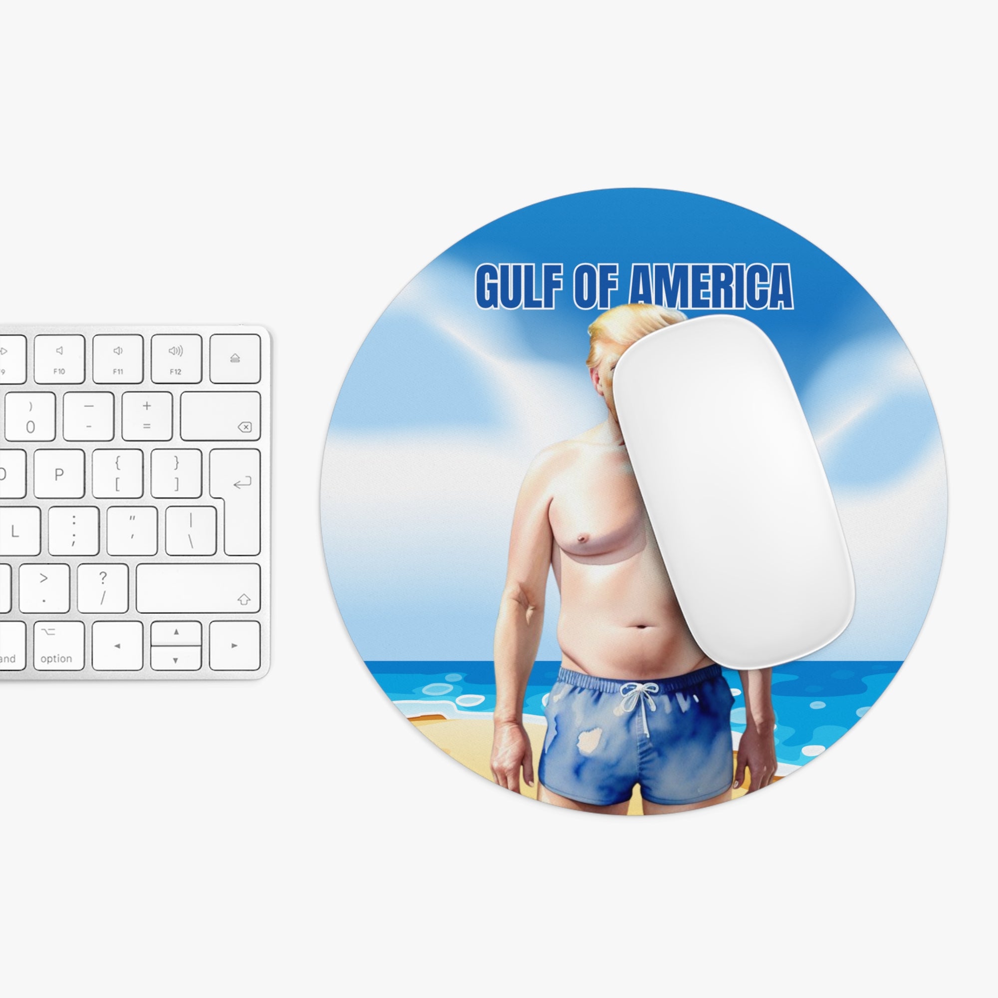 American Gulf Mouse Pad - Humorous Donald Trump Design