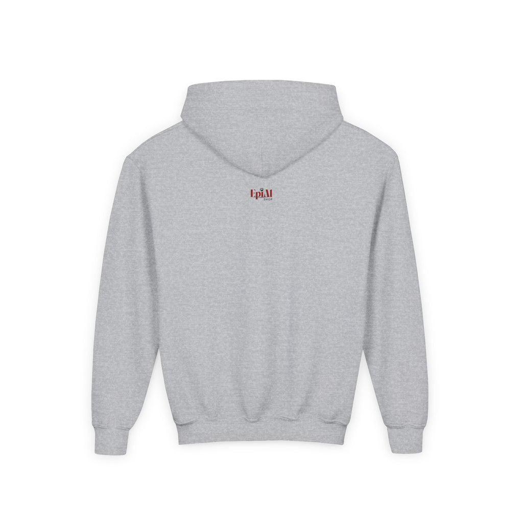 Youth Halloween Hoodie, Ghost and Cat Design