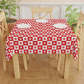 Red & White Paws Tablecloth - EpiAl's Shop