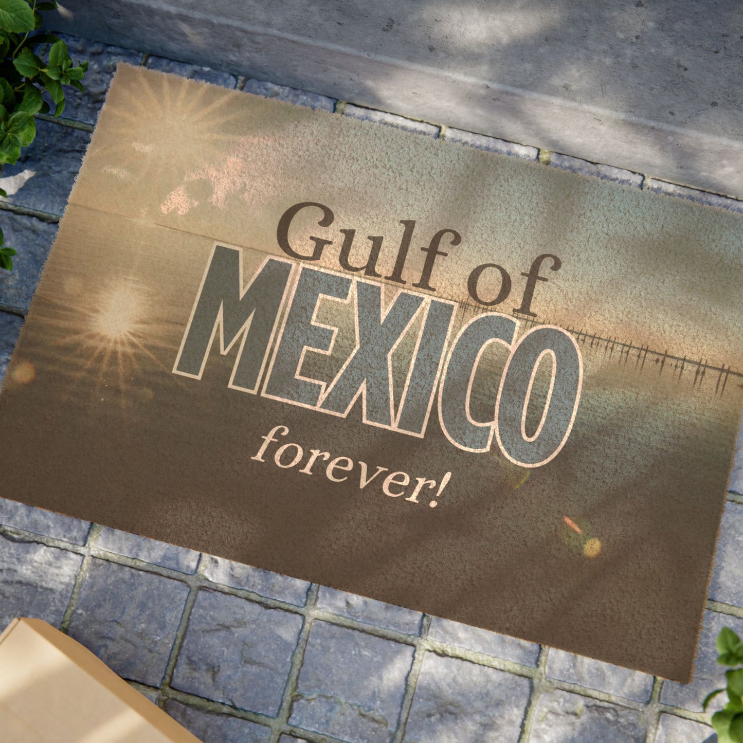 Gulf of Mexico Themed Doormat - Forever Welcome Mat for Coastal Decor