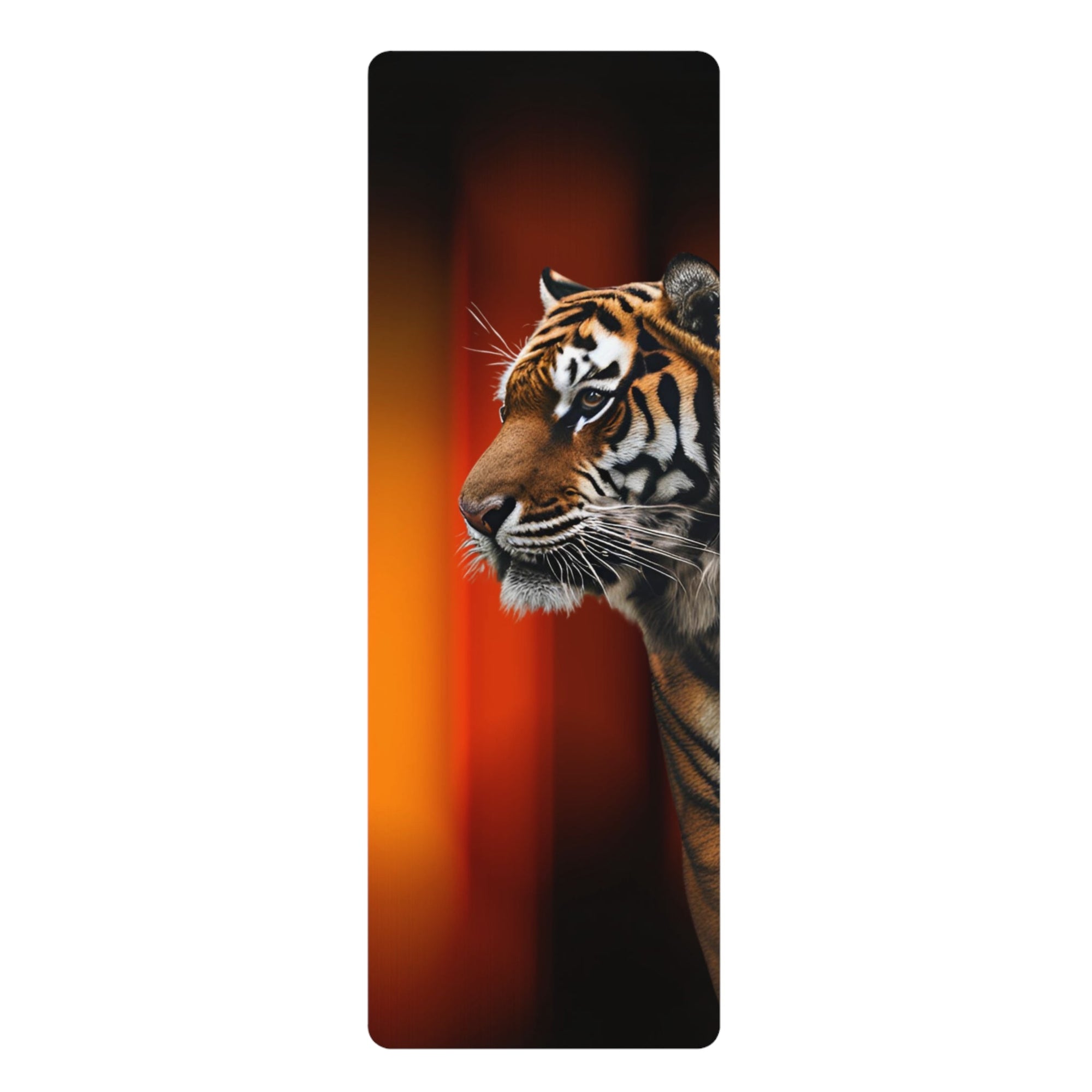 Tiger Design Rubber Yoga Mat - Non-Slip, Perfect for Yoga Enthusiasts Printify