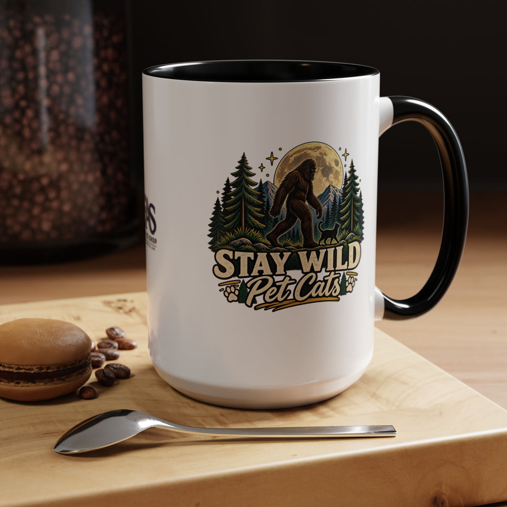 Stay Wild Pet Cats Sasquatch Accent Mug