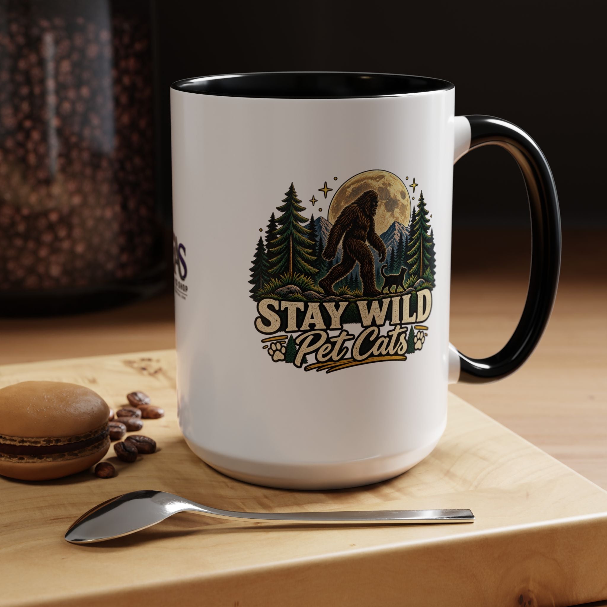 Stay Wild Pet Cats Sasquatch Accent Mug