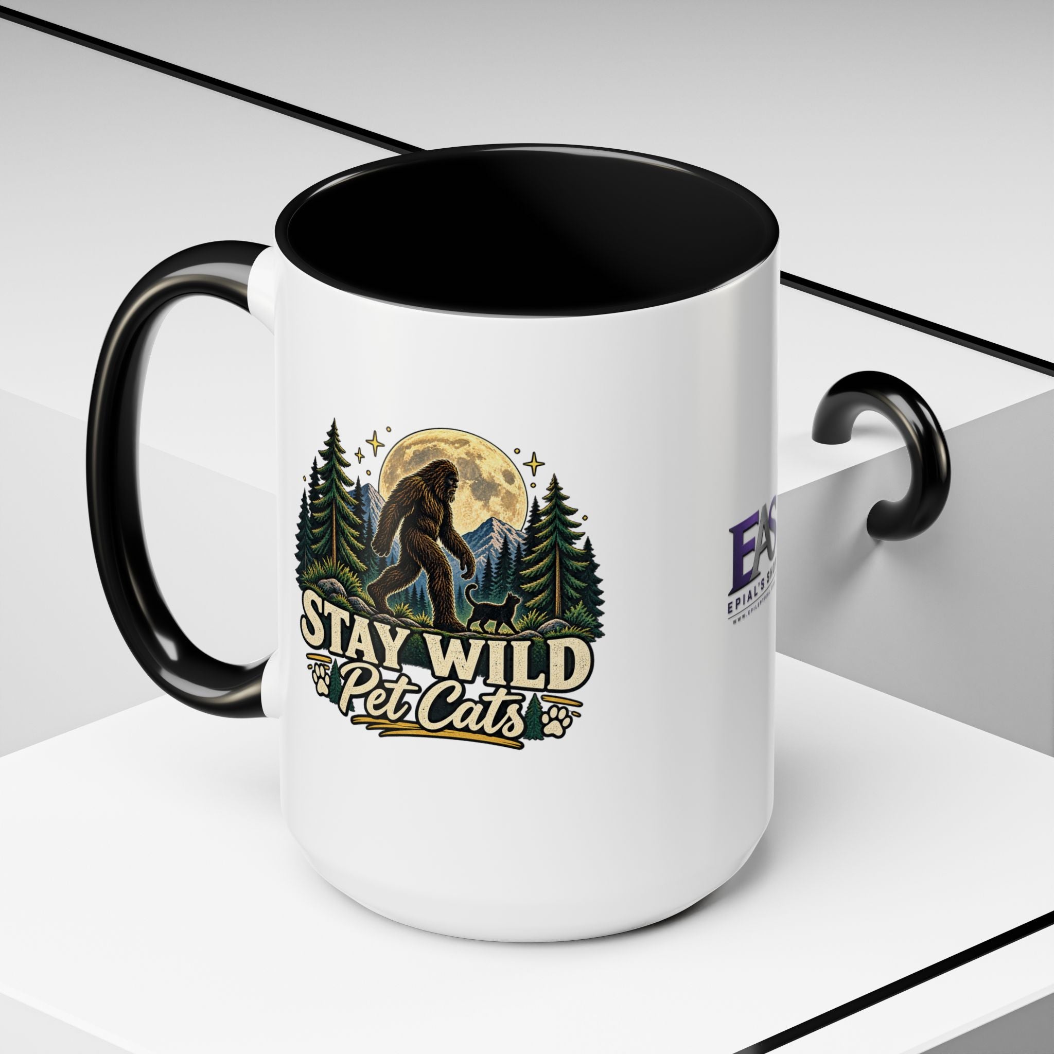 Stay Wild Pet Cats Sasquatch Accent Mug