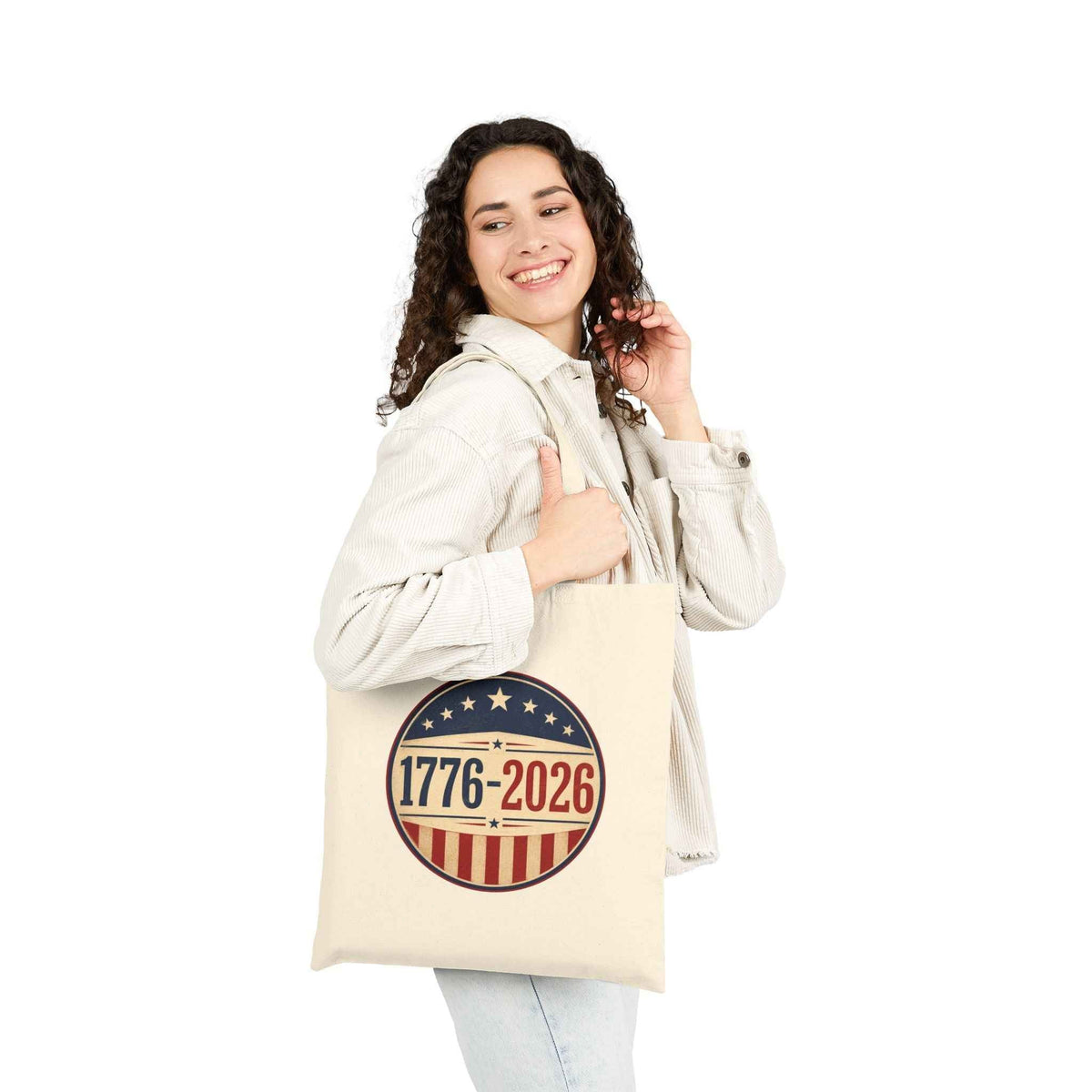1776–2026 America Anniversary Canvas Tote Bag | Patriotic USA Carryall - Bags, Carryall - EpiAl's Shop