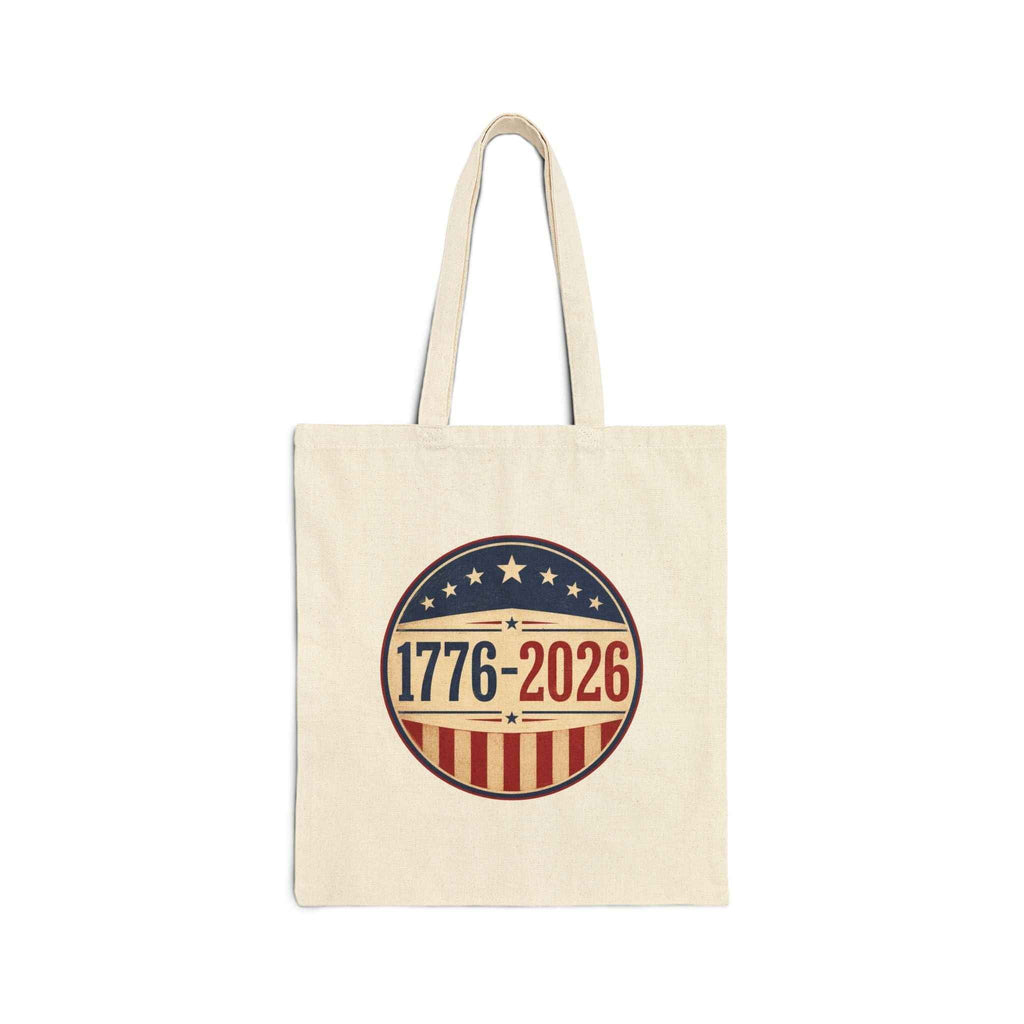 1776–2026 America Anniversary Canvas Tote Bag | Patriotic USA Carryall - Bags, Carryall - EpiAl's Shop