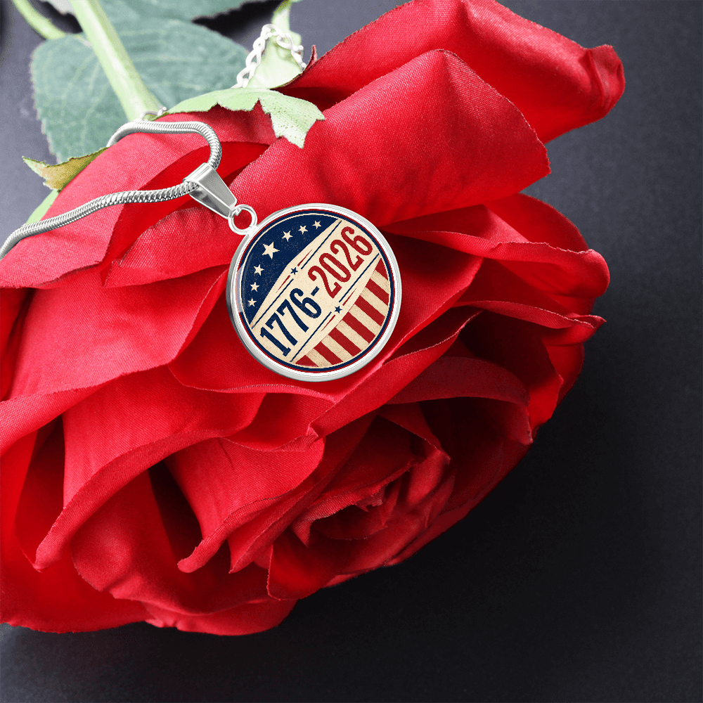 1776–2026 Patriotic Necklace | America 250 Americana Pendant - Jewelry, Necklaces - EpiAl's Shop