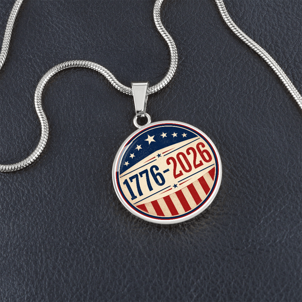 1776–2026 Patriotic Necklace | America 250 Americana Pendant - Jewelry, Necklaces - EpiAl's Shop