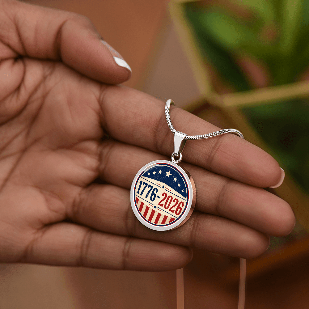1776–2026 Patriotic Necklace | America 250 Americana Pendant - Jewelry, Necklaces - EpiAl's Shop
