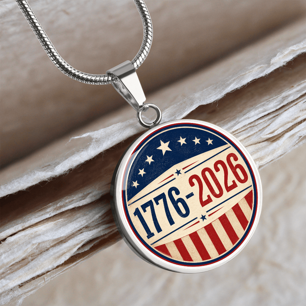 1776–2026 Patriotic Necklace | America 250 Americana Pendant - Jewelry, Necklaces - EpiAl's Shop