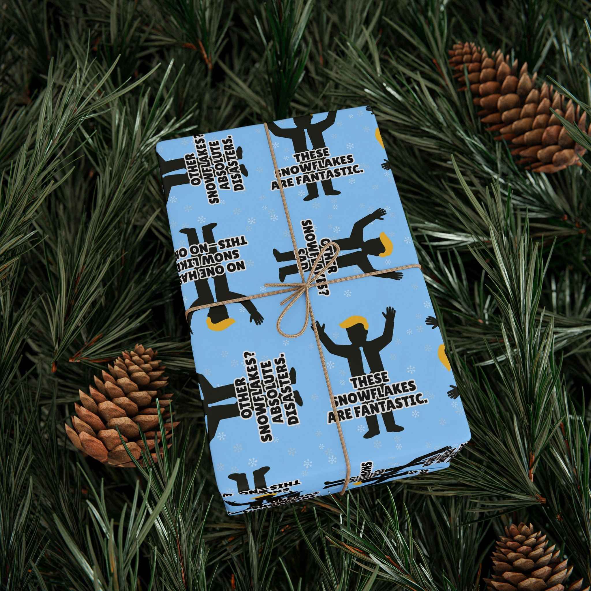 “World-Class Snowflakes” Political Parody Gift Wrap