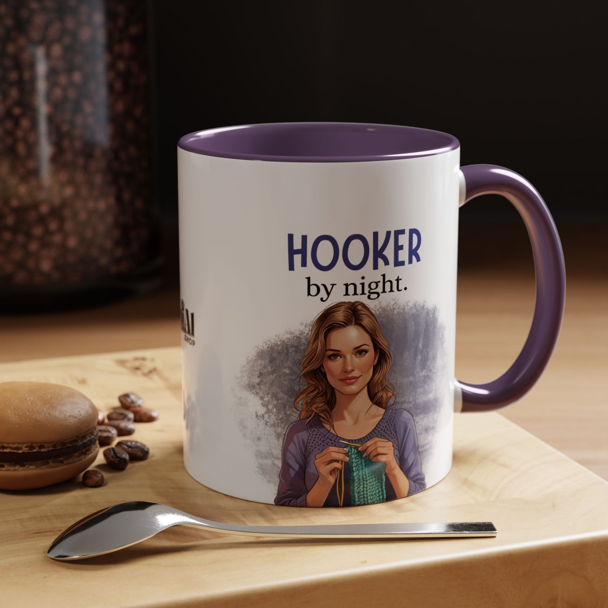 Cat Lady Hooker Funny Coffee Mug
