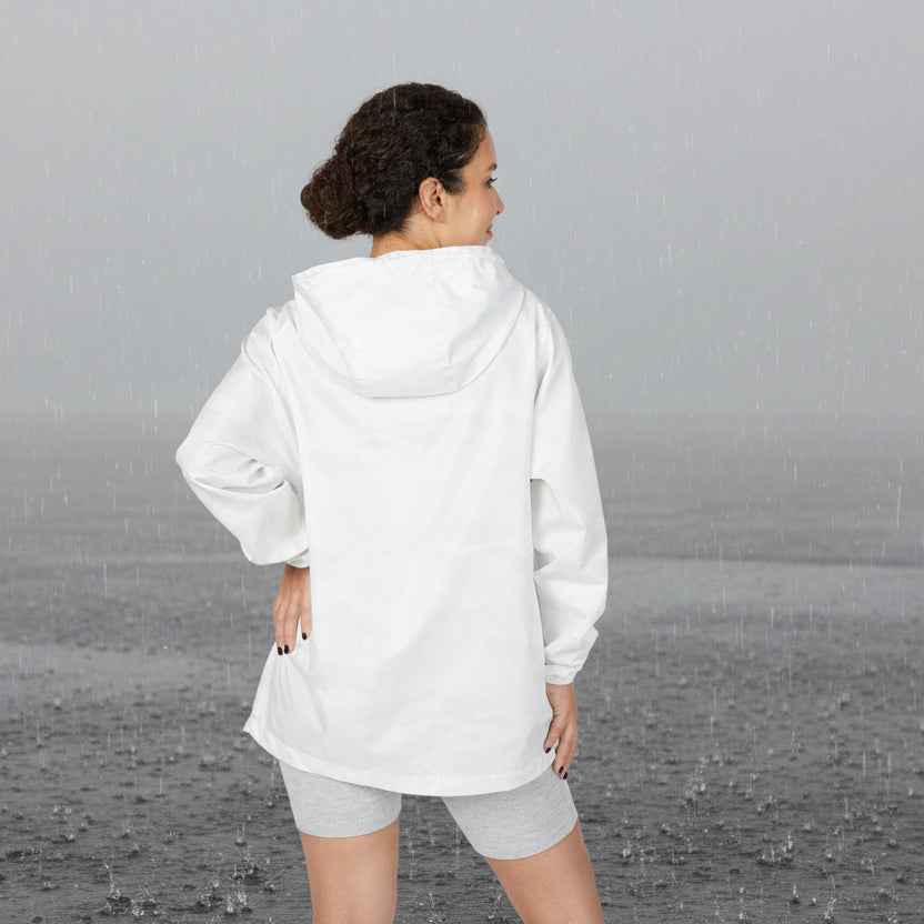 Brainstorm Champion Lightweight Windbreaker – White Camo Rain Jacket