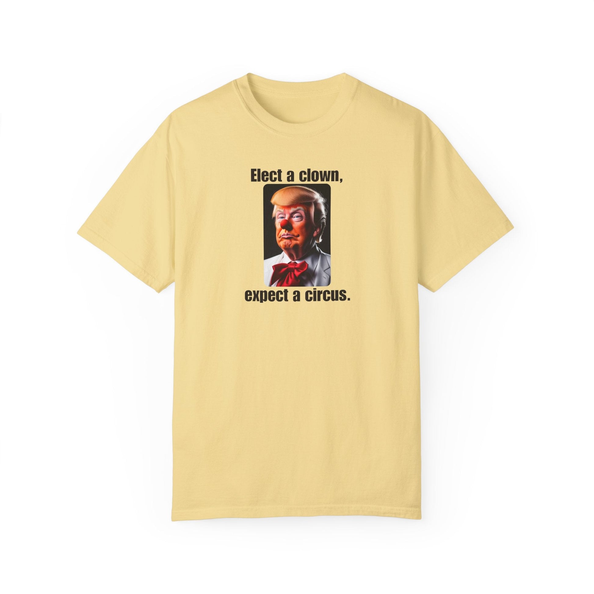 Humorous Political T-Shirt - 'Elect a Clown, Expect a Circus' Printify