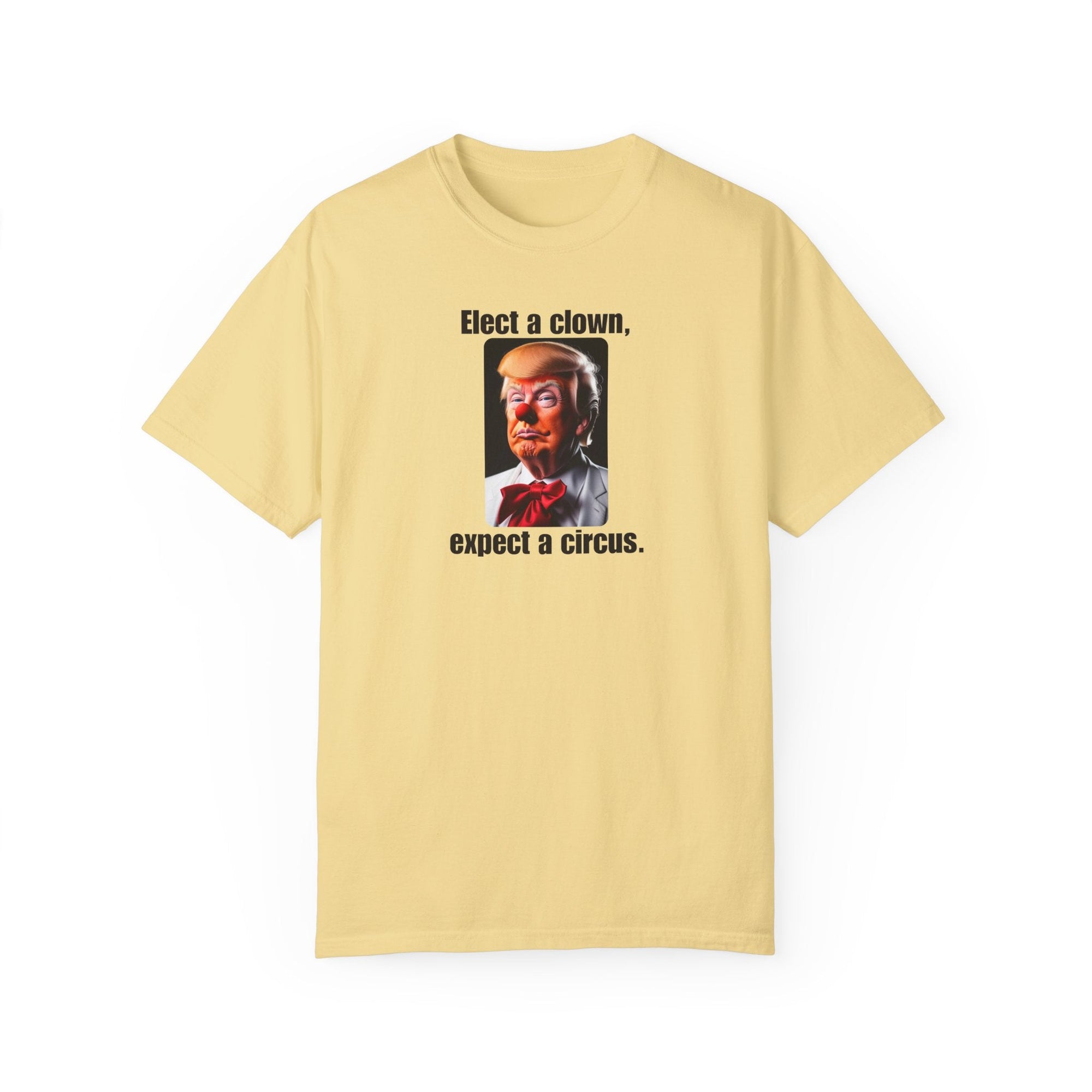 Humorous Political T-Shirt - 'Elect a Clown, Expect a Circus' Printify
