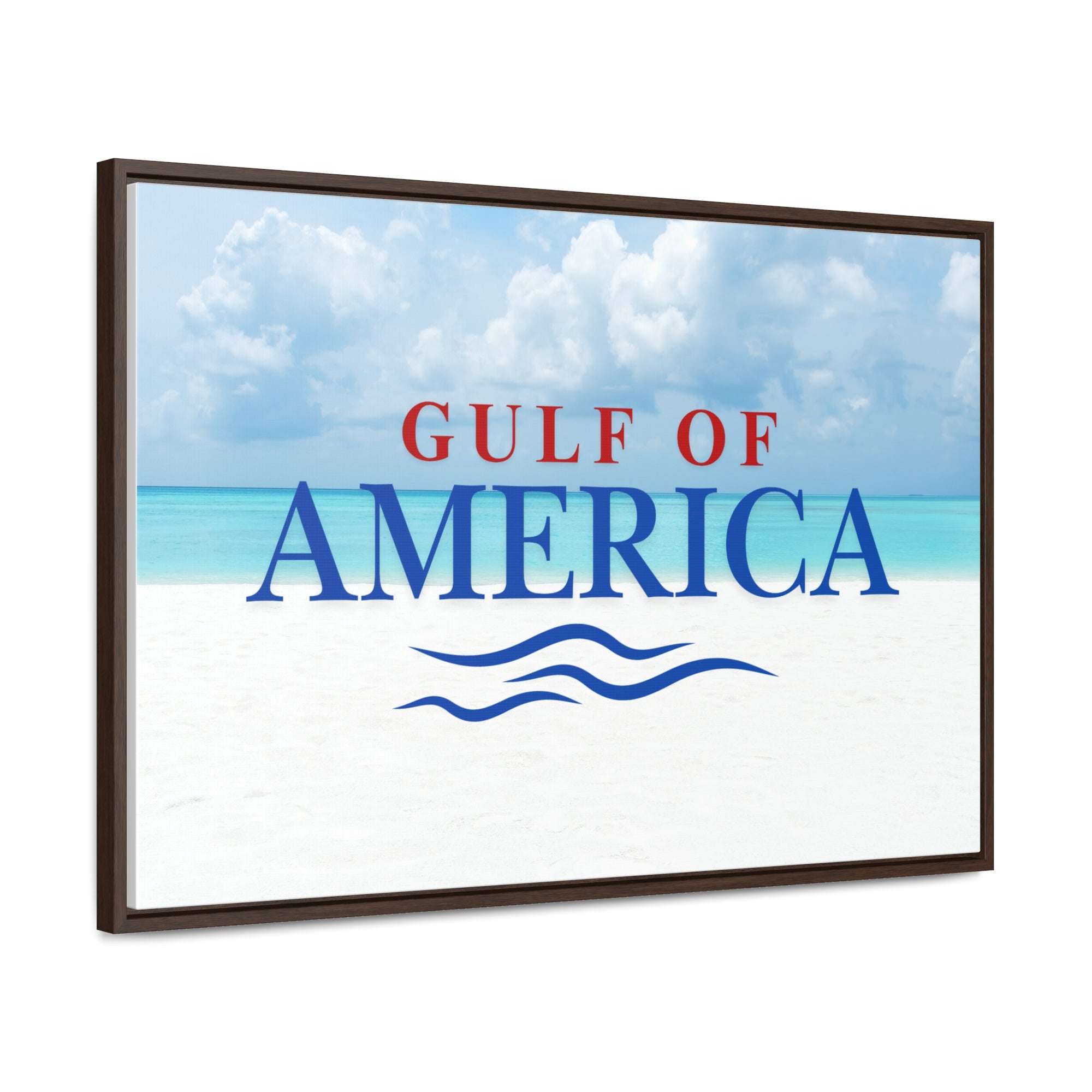 American Gulf Canvas Wrap - Coastal Wall Art for Beach Lovers