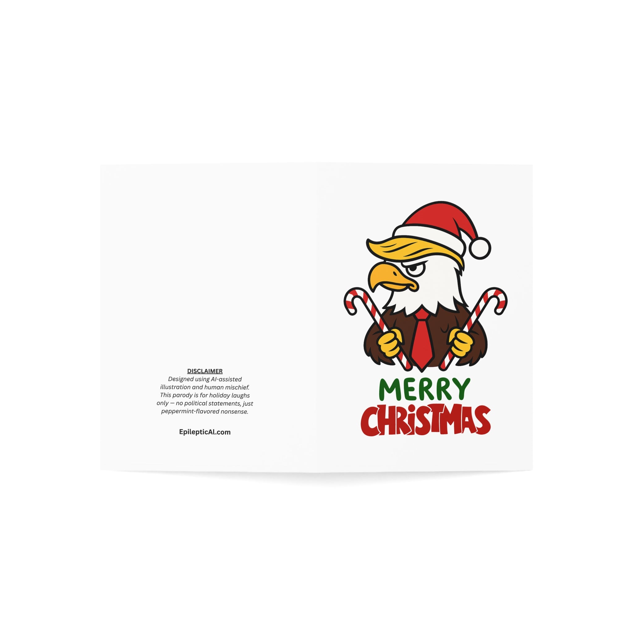 America Loving Eagle Christmas Card – 1, 10, 30, 50 pc. sets