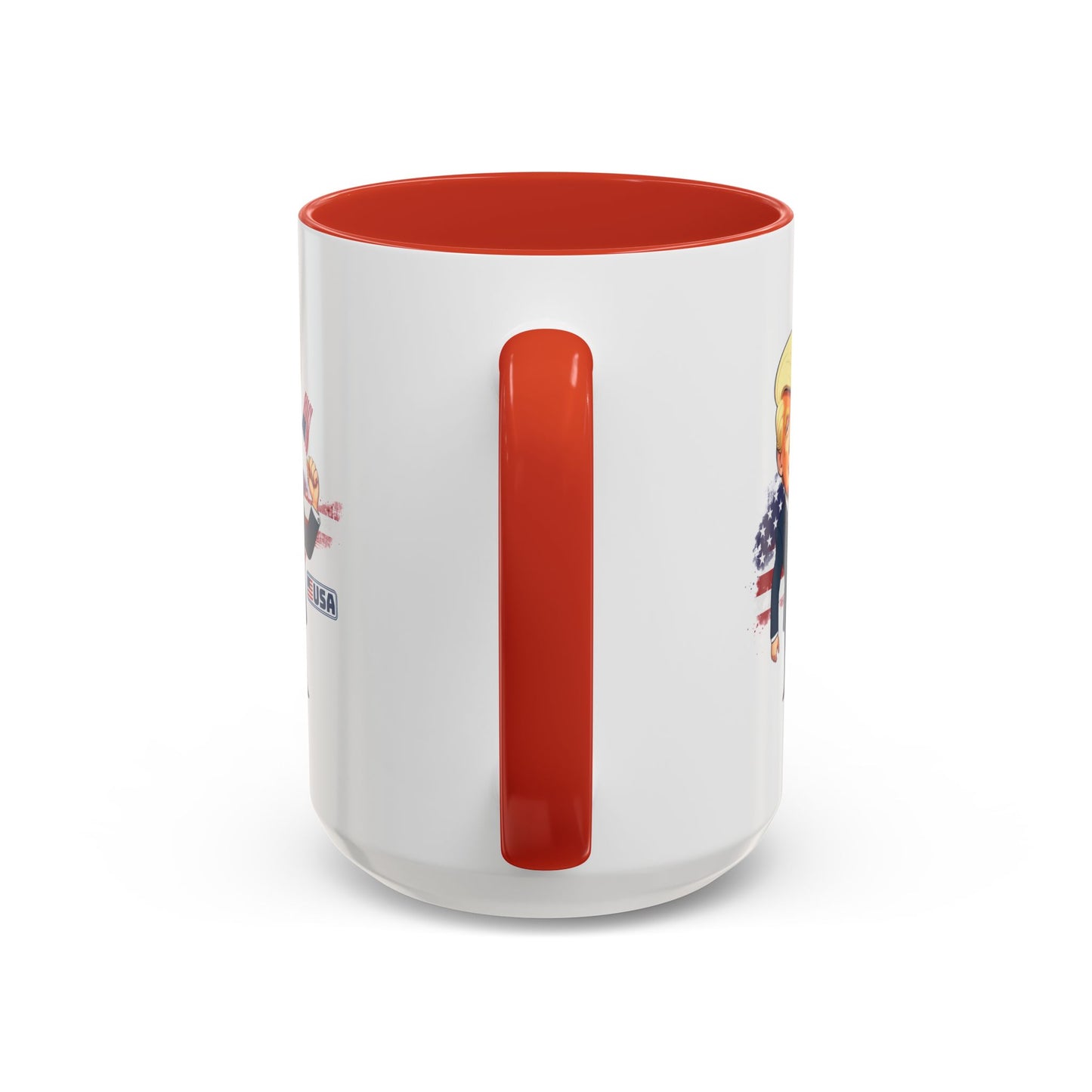 Flag Waving Trump USA Coffee Mug