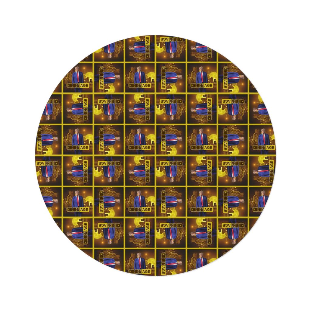 Trump Golden Age Round Rug