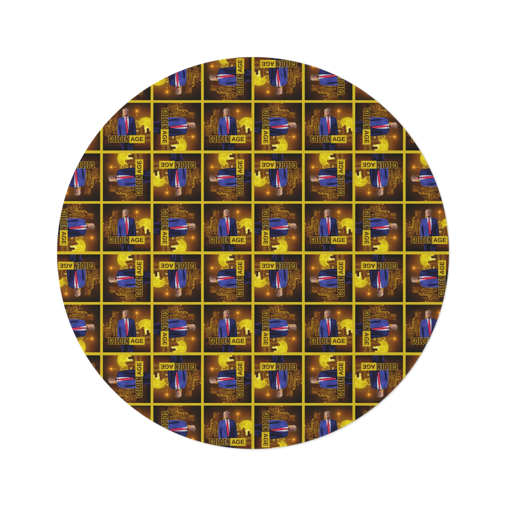 Trump Golden Age Round Rug