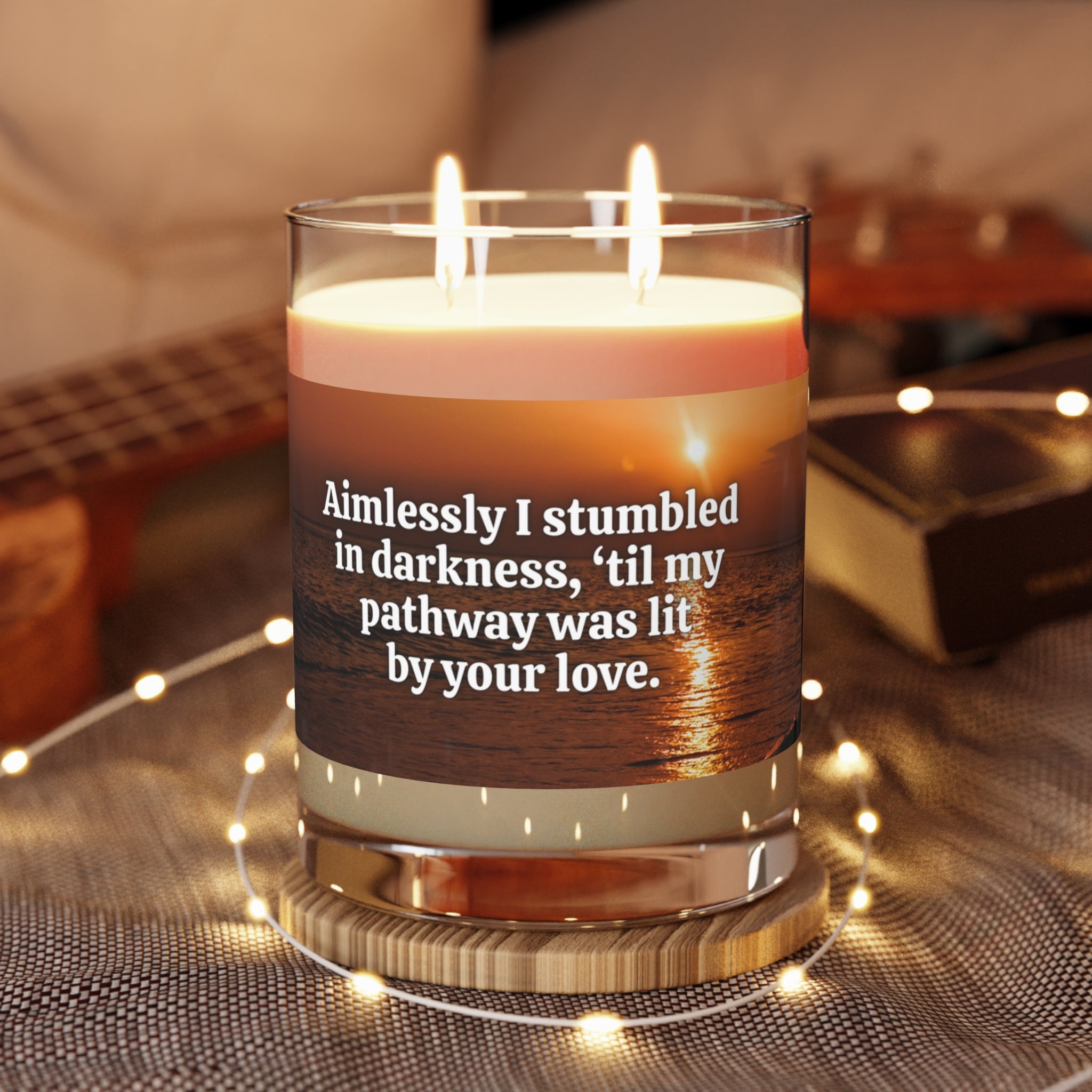 Photo depicting the ​Aimlessly Scented Candle - Full Glass, 11oz from EpiAl's Shop.