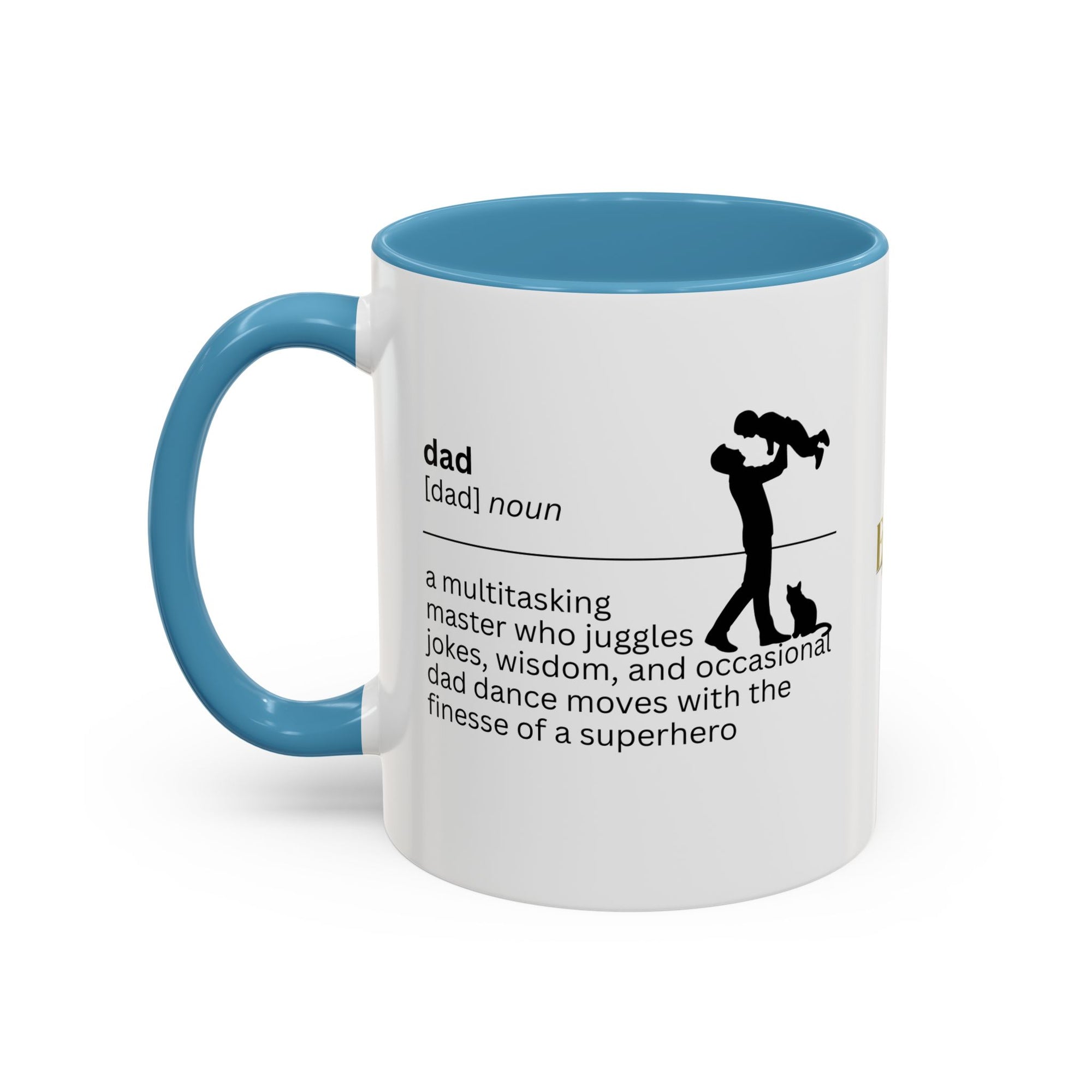 Dad Multitasking Accent Coffee Mug - Perfect Gift for Dads