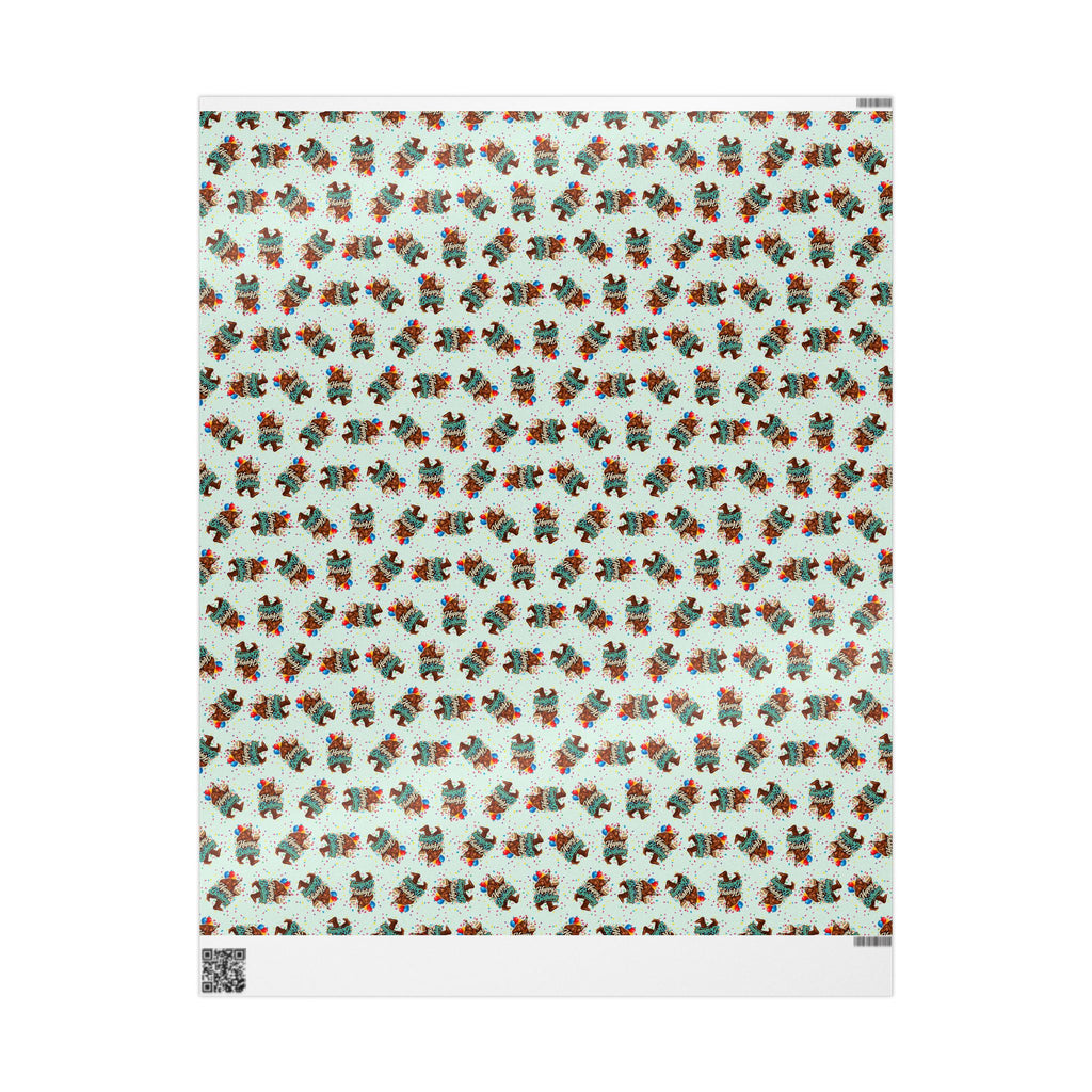 Happy Birthday Bigfoot Wrapping Paper | Sasquatch Birthday Gift Wrap