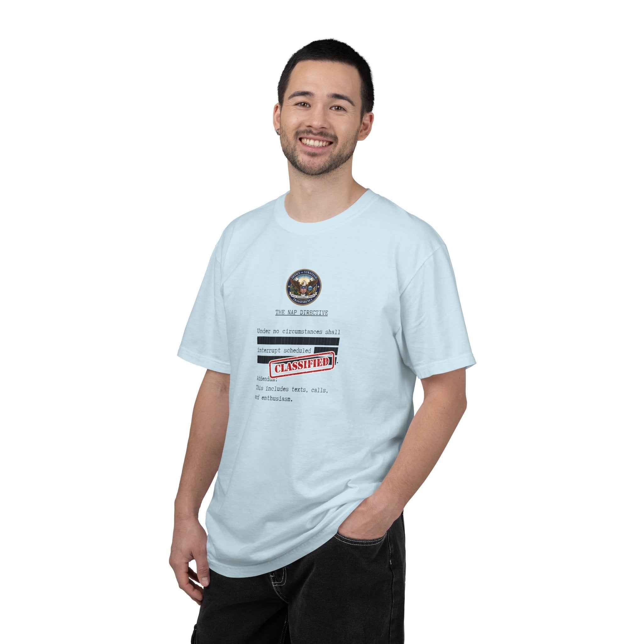 The Nap Directive Unisex T-Shirt – Official Rest Policy Graphic Tee