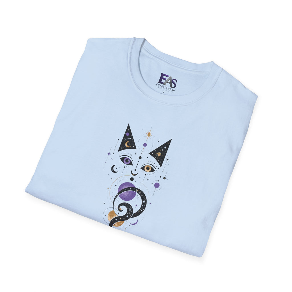 Celestial Cat T-Shirt | Mystical Cosmic Cat Graphic Tee
