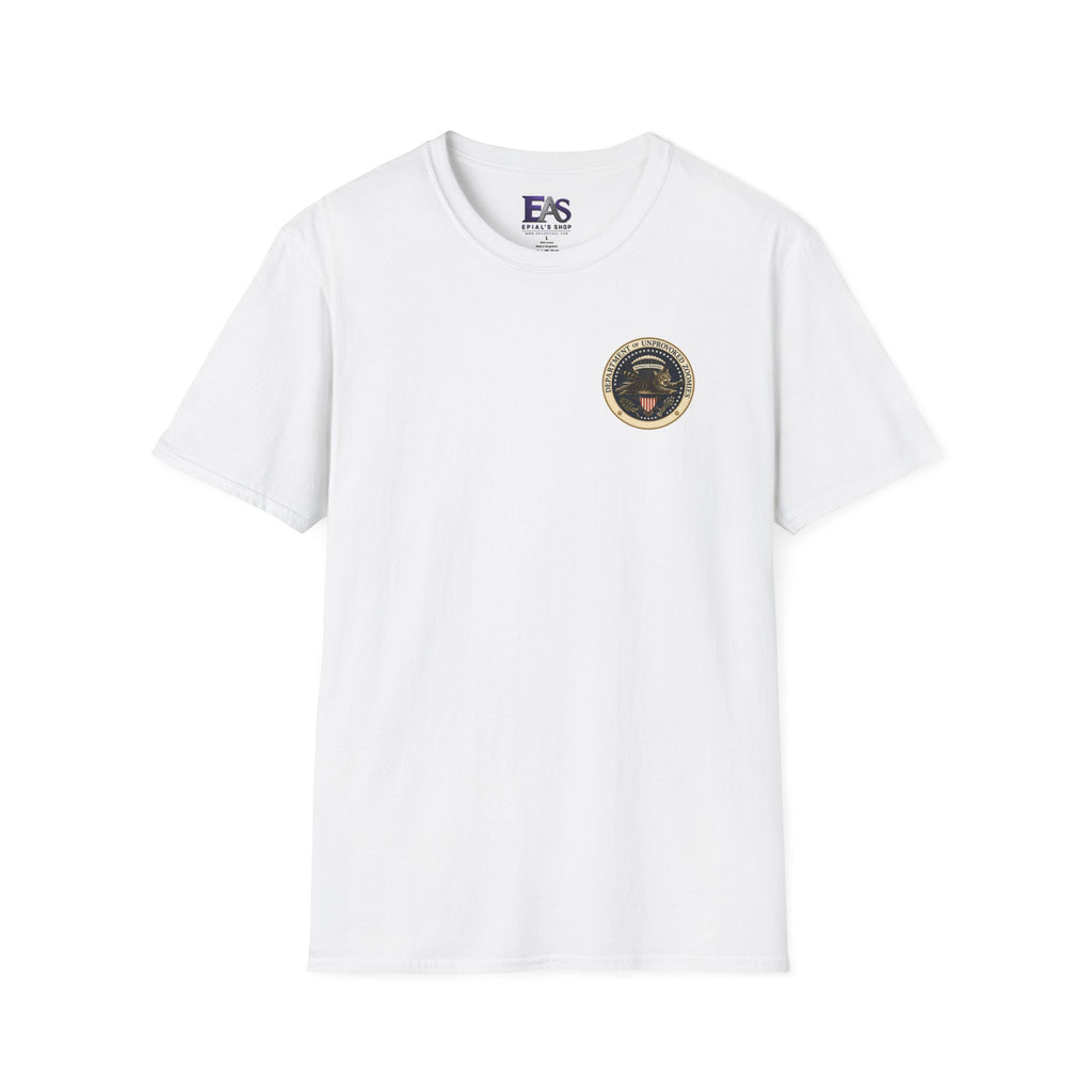 Department of Unprovoked Zoomies Cat T-Shirt | Faux Government Seal Tee