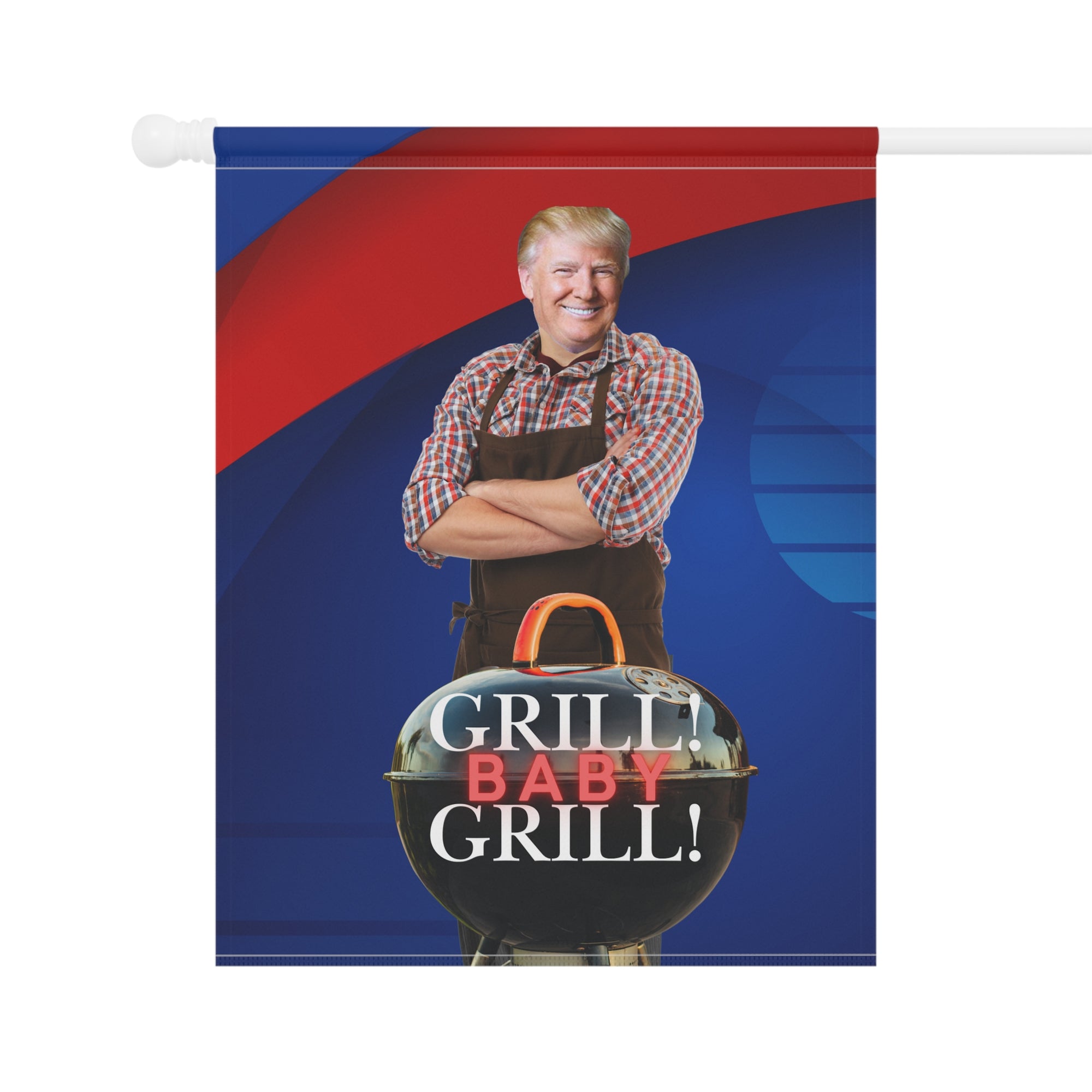 Trump Grill Baby Garden & House Banner