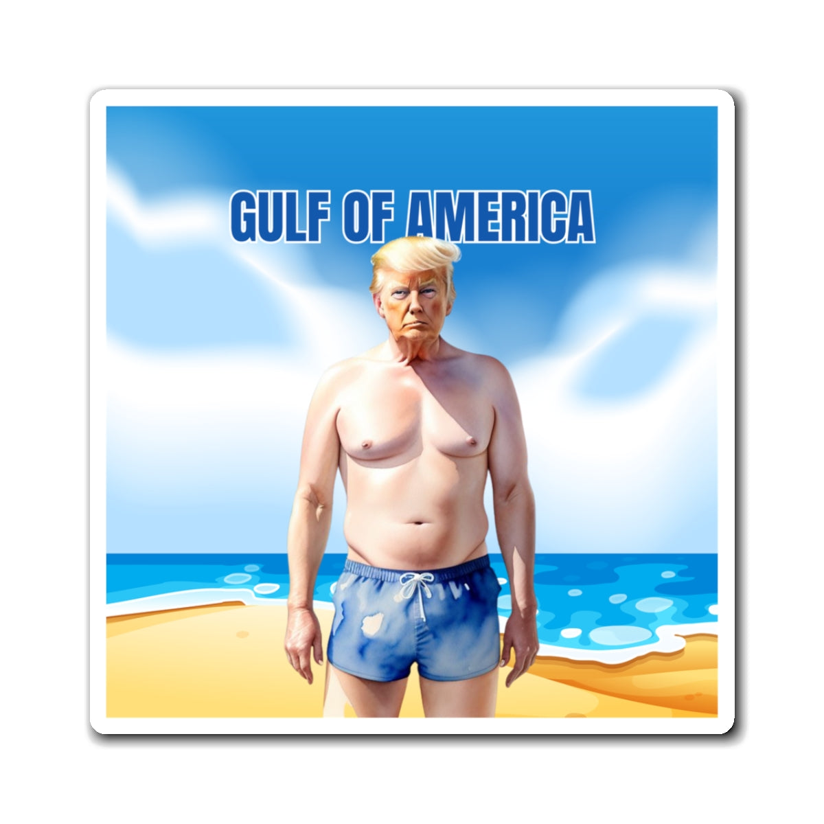 American Gulf Beach Magnet - Fun Summer Decor