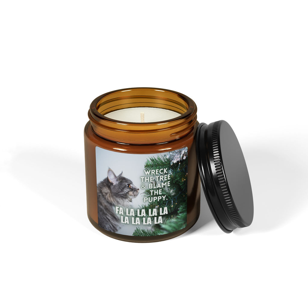 Wreck the Tree Scented Soy Candle (Amber Jar)