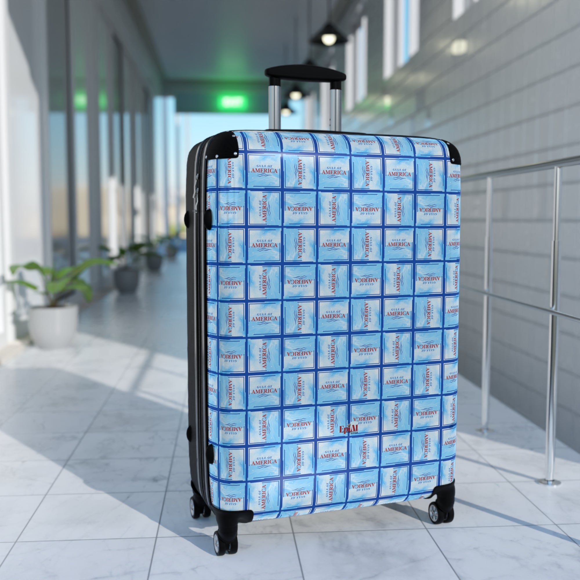 American Gulf Patterned Suitcase
