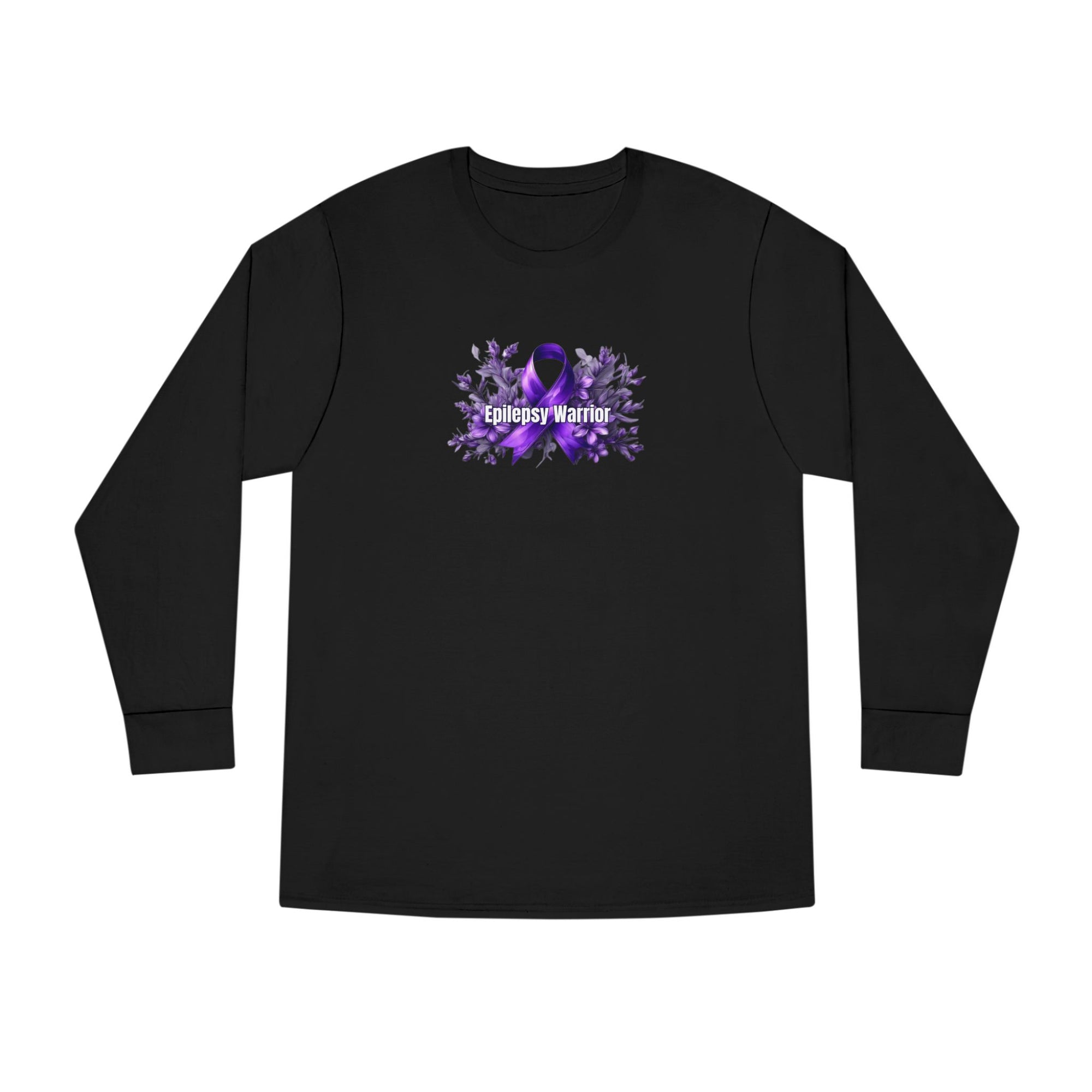 Epilepsy Warrior Long Sleeve Crewneck Tee