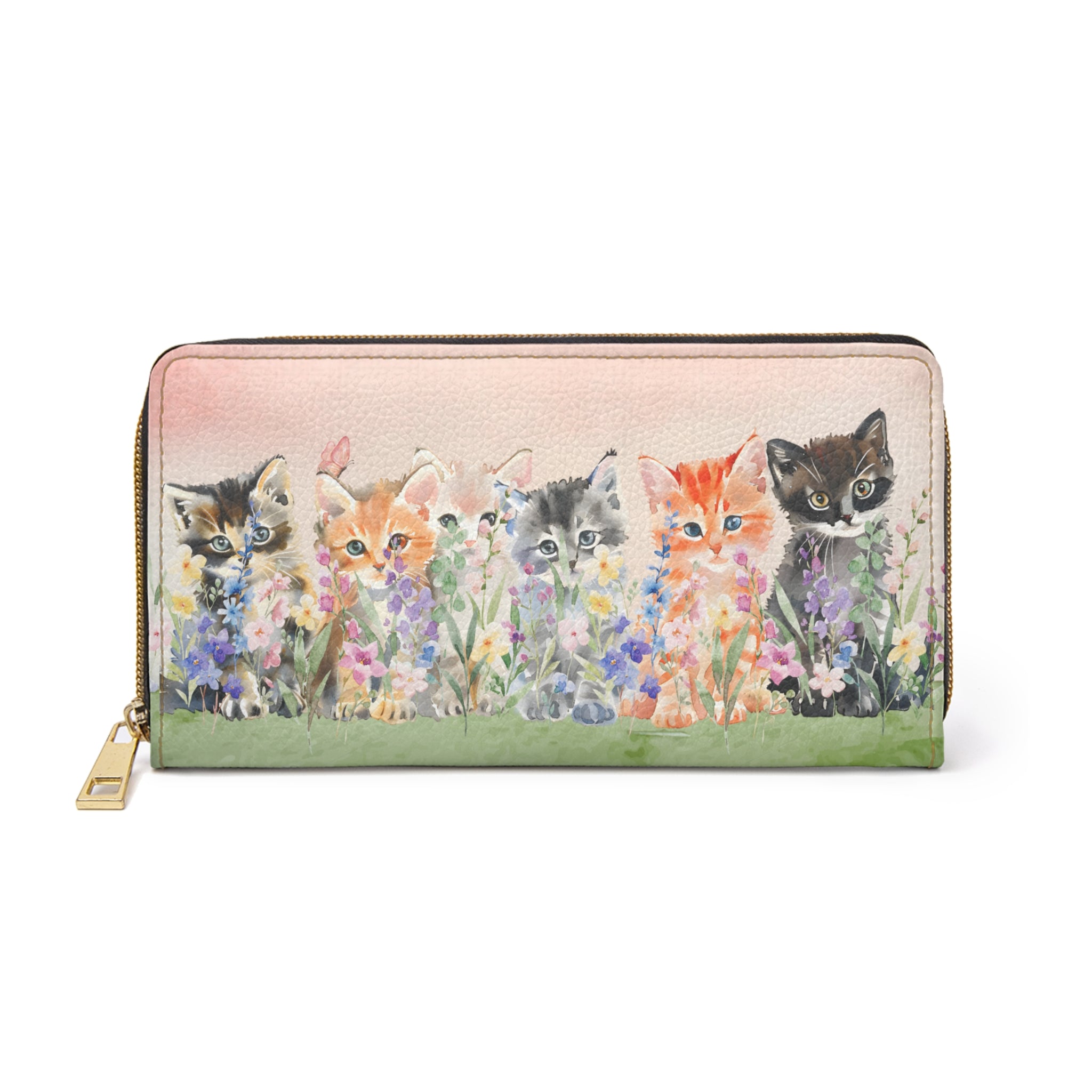 All You Need Is Love and Kittens Floral Wallet