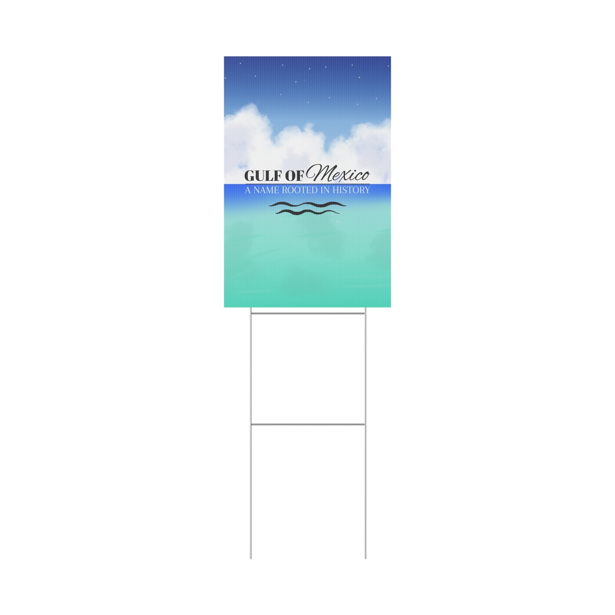 Gulf of Mexico Plastic Yard Sign