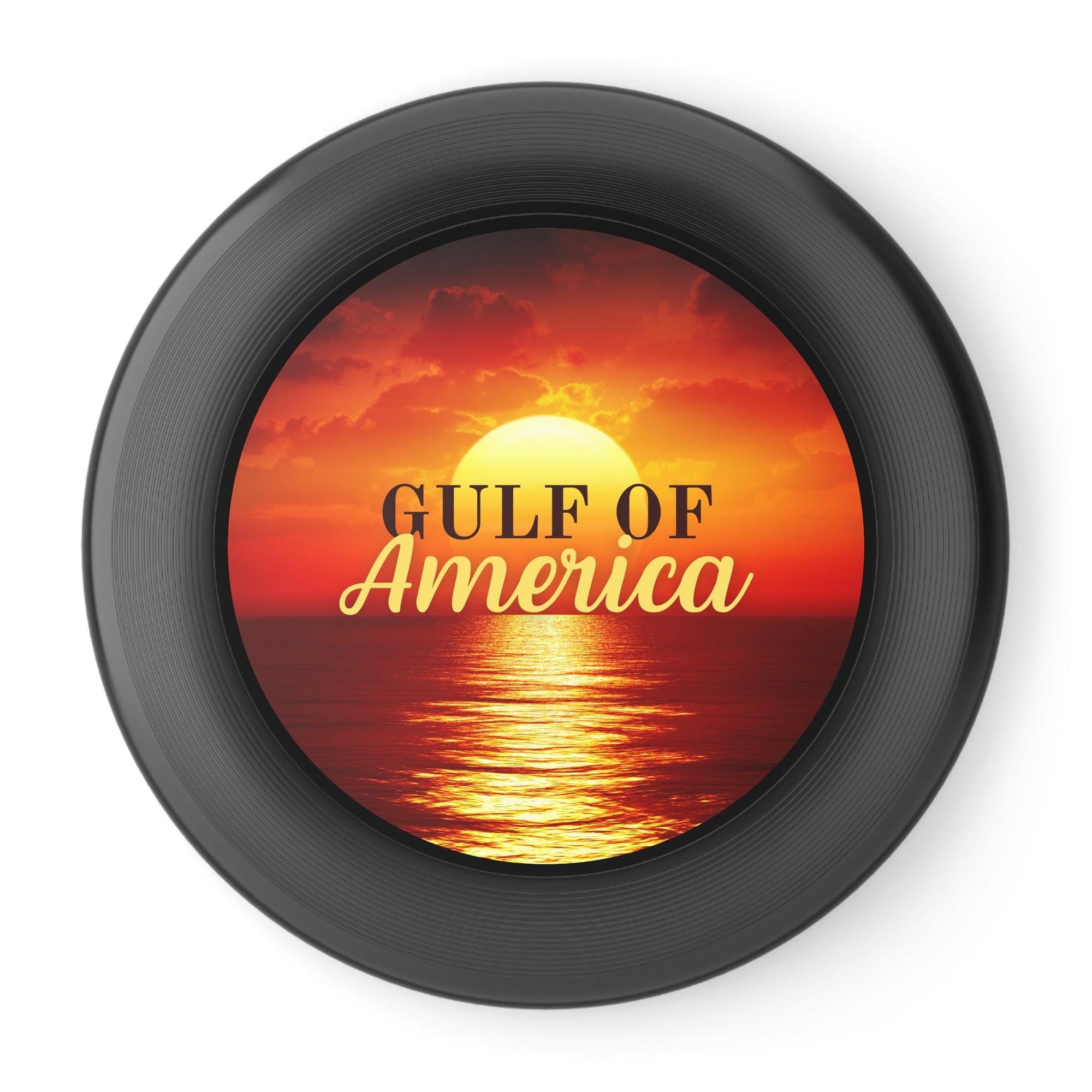 Gulf of America Sunset Frisbee Printify