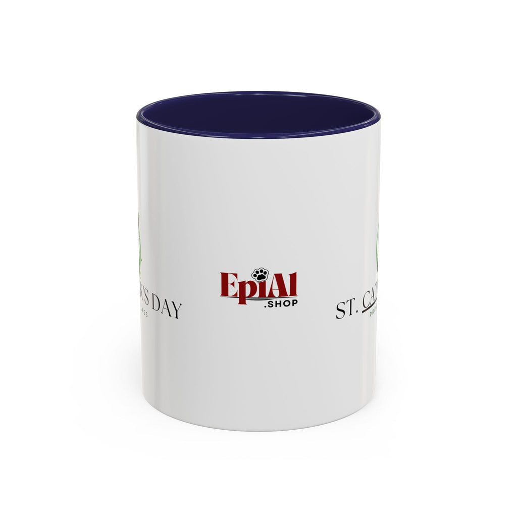 St. Patrick's Day Cat Coffee Mug - Proud Cat Lass Design Printify