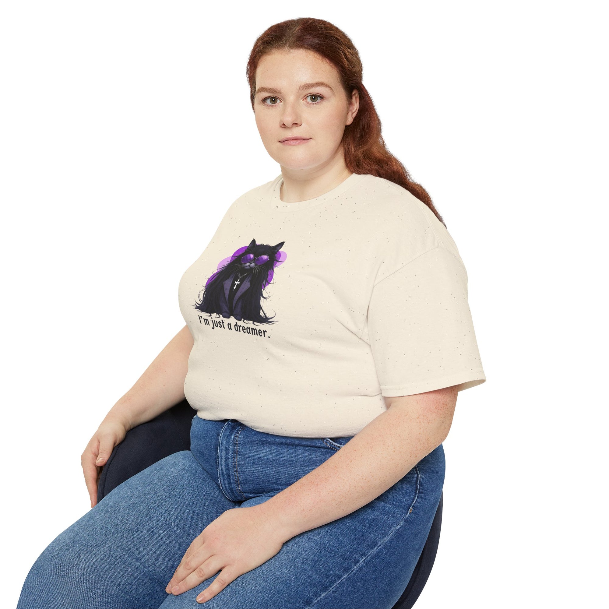 Just a Dreamer Ozzy Cat Graphic Tee