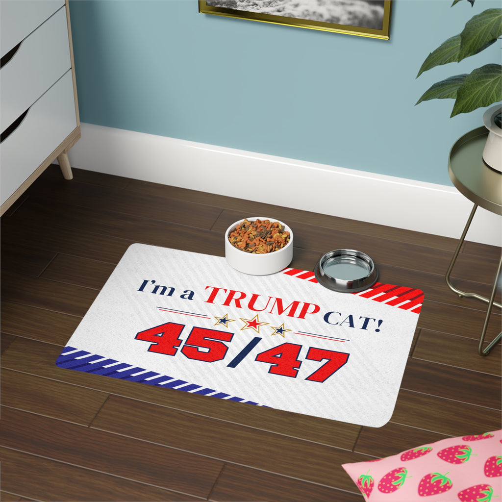 Trump 45 47 Cat Food Mat (12x18)